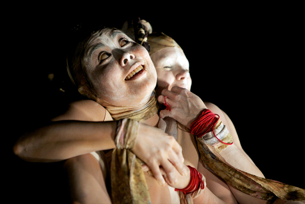 Butoh performance by BadUnklSista. Photo by Mike Estee