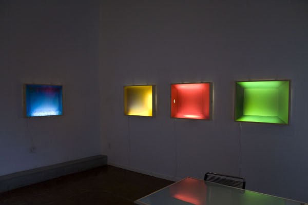 Amy Ho, light box installations